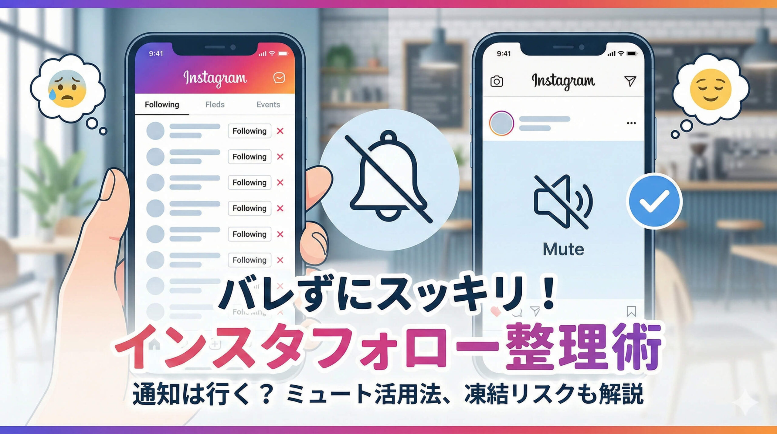 インスタでフォロー外すとバレる？通知の有無や安全に整理する手順と制限について